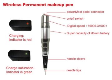 Custom Tattoo Equipment Wireless Eyebrow Permanent Makeup Pen