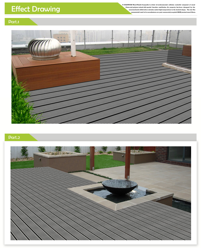 WPC Garden Decking Flooring (YDB15024A)