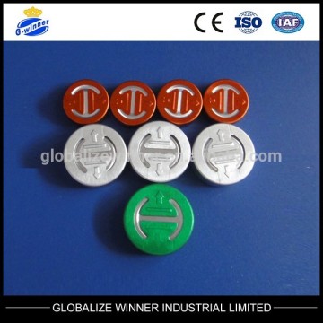 28mm,green tear off aluminum lid