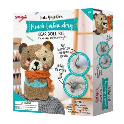 DIY Embroidery Kit: A Fun and Educational Arts & Crafts Activity for Kids and Adults