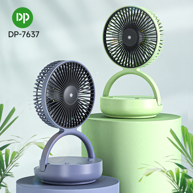 Rotating Folding Portable Mini Table Desk Rechargeable Fan