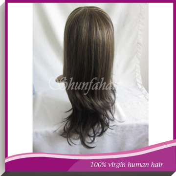 Indian women hair wig,monofilament wig,human lace wig