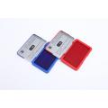 Color optional metal cover office stamp pad