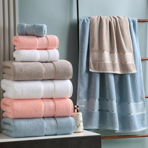 Bath Towel 100% Cotton Bath Towel Set for Home Hotel Factory