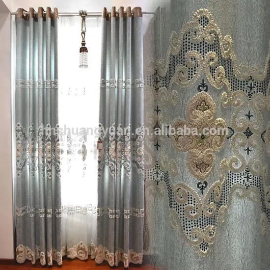 Home textile 100%polyester knitting fabric for curtains