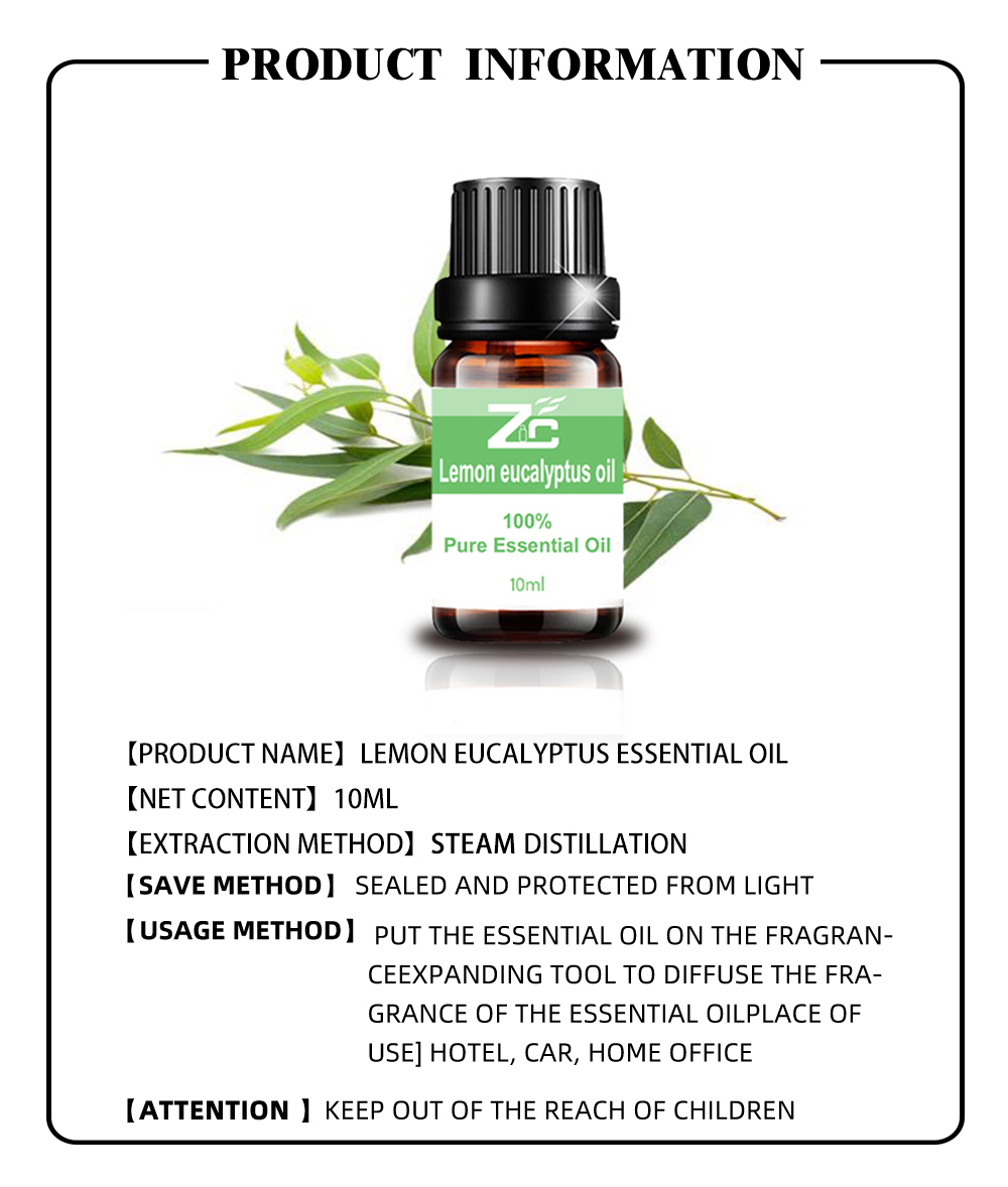 100% Pure Natural Therapeutic Grade Lemon Eucalyptus Oil