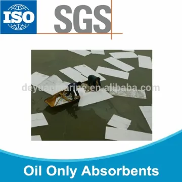 100% Polypropylene White Oil Spill Absorbent Mats for Lakes Use