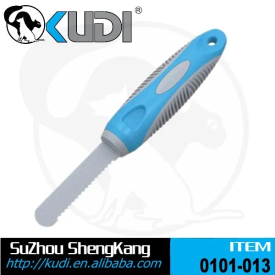 2015 dog products with non-slip plastic handle pet grooming tool