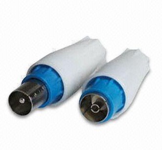 TV Plug/Jack, Measures 9.5mm, OEM and ODM Orders Are Welcome