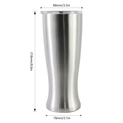 Double Wall Vacuum Insulated Pilsner Beer Tumbler
