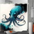 Children's shower curtain with cute cartoon designs