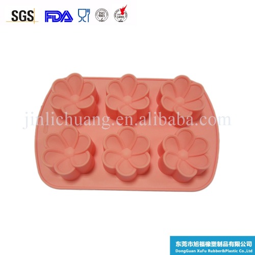 FDA/LFGB Food Grade Shape Silicone flower shapes cake Mold