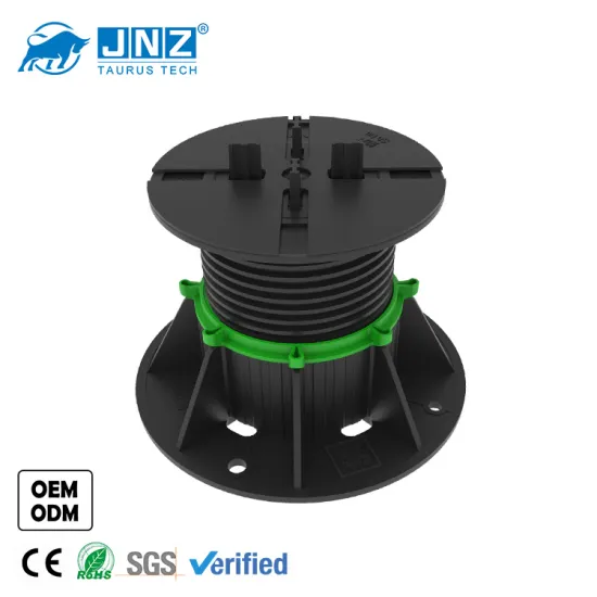 height range 40-100mm Screw jack support pave pedestal , pp material plastic adjustable pedestal