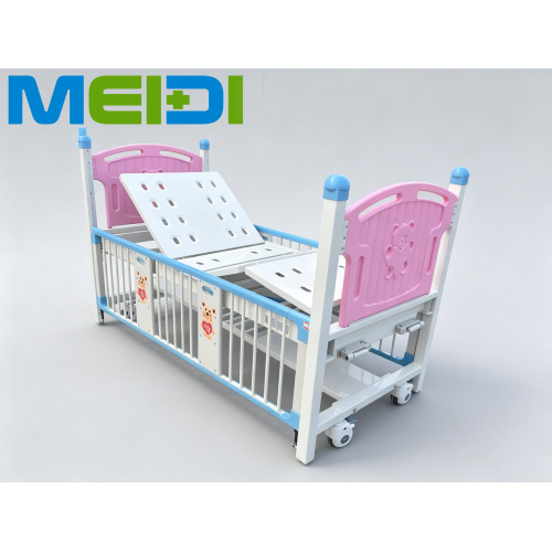 2026 New Hot Selling Two-Crank Pediatric Hospital Bed, Safe & Reliable Medical Bed for Children