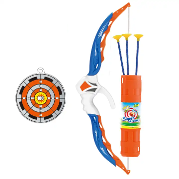 Green Toys: Eco-Friendly Plastic Compound Bow and Sling Shot with Soft Bullets for Children