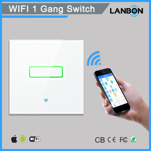 LANBON Modern light switch 110-250V Electrical Touch Wall Mounted Wifi Switches for Home Automation