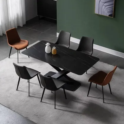 Royal Design Modern Marble Dining Table Sets for Elegant Dining Rooms