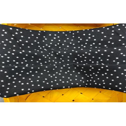 Tela para camisas con estampado de estrellas Challis de viscosa sostenible