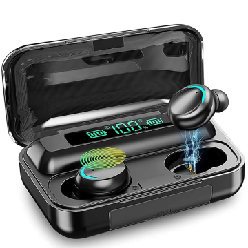 Penjualan pabrik grosir: headphone olahraga populer terbaru, earbud nirkabel, tipe amfol dengan pembatalan kebisingan - hitam