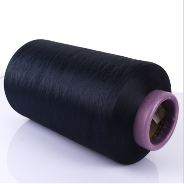 75/36 polyester textured yarn dope dyed black