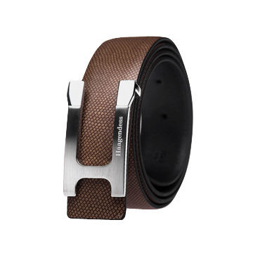 Leather Belt with Characteristic and Smooth Texture