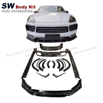ชุดคาร์บอนไฟเบอร์สไตล์ Cayenne C -MST สำหรับ Porsche Cayenne 9Y0 - การอัพเกรด Aerodynamic ด้านหน้า