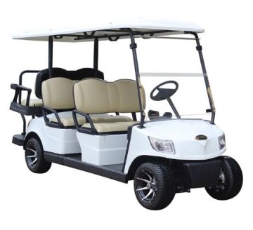 Sześć pasażerskich wózków golfowych od zielonej przyjemności