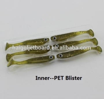 Inner pallet or blister for soft bait-- PET package for fishing
