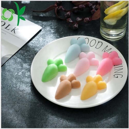 BPA Gratis Silicone Chocolate Carrot Shape Square Molds