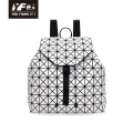 Mochila geométrica del ordenador portátil de la moda de la mochila de lingge para las mujeres