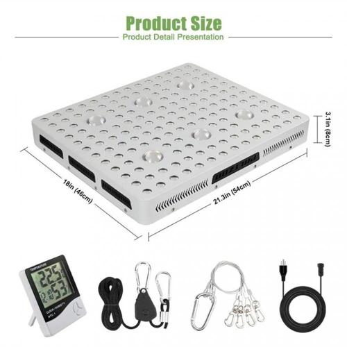 Phlizon Full Spectrum LED Grow Lights COB-systeem