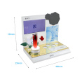 Exibição do produto cosmético de ápice suportes com tela LCD