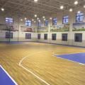 Piso de la cancha de baloncesto interior