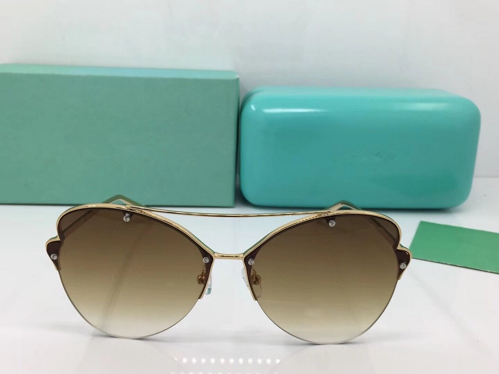 Semi Rimless Butterfly Sunglasses