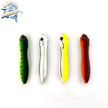 Custom 5 Inch ABS Snake Hard Artificial Bass Pencil Lure for Saltwater Trout
