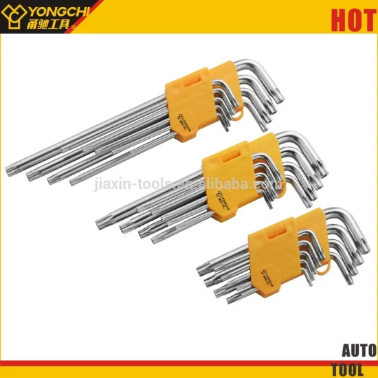 9pcs L type star hex key wrench set