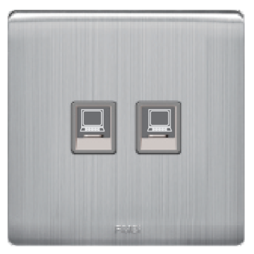 electrical double computer socket