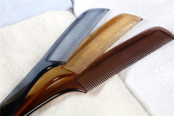 Plastic Mix Color Hand Fringe Bangs Salon DIY Hair Brush Tail Comb