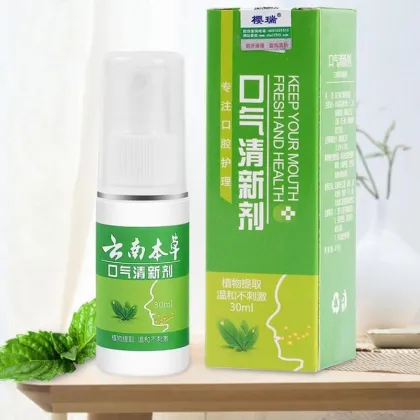 30ml Breath Freshener Spray Antibacteria Fresh Breath Oral Spray Herbal Mouth Freshener Spray Remove Bad Mouthwash For Oral Care