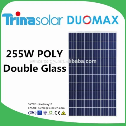 Trina Duomax series double glass solar panel 255W for sunshine room