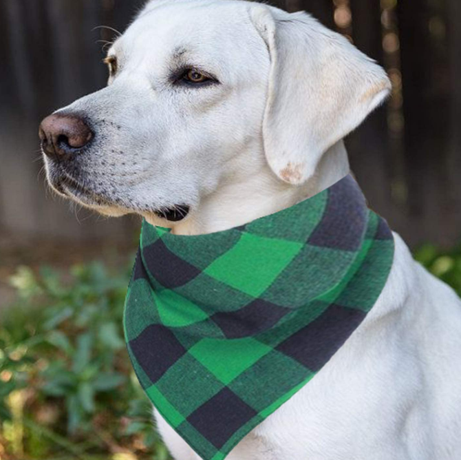 Dog Bandana Pet Scarf Classic Plaid