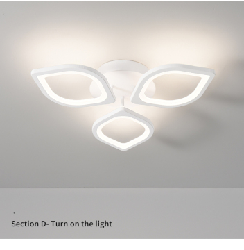 Dimmable Iron LED Pendant Light: Popular Flower Design Decorative Ceiling Light