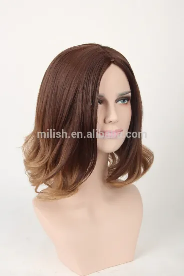 MFW-0101 Top New beauty long synthetic fashion source hair wig, gradient color wig