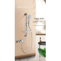 Slide Bar Brass Wall-Mounted Bathroom Shower Set