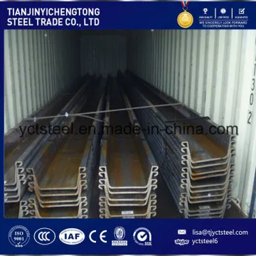 Hot Rolled U Type Steel Sheet Pile JIS Standard 400X150mm