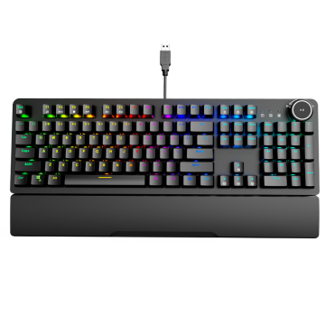 RGB arkadan aydınlatmalı Mekanik Klavye GK515 Kablolu Windows PC Oyunları için 104 Anahtar - Office Öğrenme Fabrikası Doğrudan Satışlar