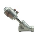 DKV Stainless Steel DN 15 Pneumatic Threaded Angle Valve 2 Way 2 Position