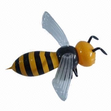 Inflatable Bee Animal Toy, Different Animal Shapes Welcomed, Made of 0.18-0.55mm PVC