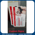 White Rigid Plastic PVC Signs Board