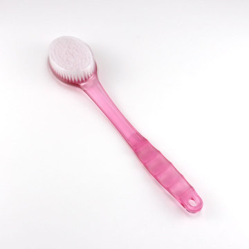 Long Handle Plastic Body Works Bath Shower Brush with Massage Scrubber for Body Exfoliation